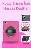 Qpen iPad 2022 10.9 (10.nesil)  Uyumlu Hand Strap Tablet Kılıfı 