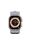 Apple Watch 7 45mm Uyumlu Fuchsia DRK-99 Hasır Kordon