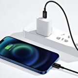 Baseus iPhone PD 20W 1Metre TYPE-C to Lightning Şarj Kablosu İphone 13 12 11 Pro MaX Şarj Kablosu