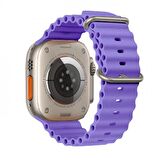 Polham Apple Watch 4-5-6 İle Uyumlu 40mm Marine Loop Silikon Kordon, Ultra Hafif ve Rahat Kayış