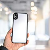 İPHONE X YANLARI RENKLİ SİLİKON PARLAK ARKA YÜZEYLİ TLP TİGER HİBRİT KAPAK