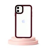 İPHONE 11 YANLARI RENKLİ SİLİKON PARLAK ARKA YÜZEYLİ TLP TİGER HİBRİT KAPAK