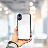İPHONE XS MAX YANLARI RENKLİ SİLİKON PARLAK ARKA YÜZEYLİ TLP TİGER HİBRİT KAPAK