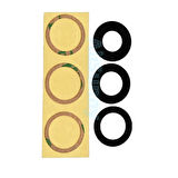 Tkgz İPhone 12 PRO MAX Arka Kamera Camı Lens Yapışkanlı