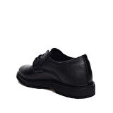 Siyah Erkek Deri Rahat Taban Hava Minderli Anatomik Klasik Kundura Oxford Ayakkabı Tarzcnt455