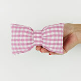 Woodycord  İçi Dolgulu Büyük Boy Pötikareli Fiyonk Otomatik Toka - bow toka