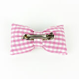 Woodycord  İçi Dolgulu Büyük Boy Pötikareli Fiyonk Otomatik Toka - bow toka