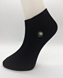 CİHO SOCKS Premium SİYAH 6 Çift Dikişsiz Bambu Ekstra Yumuşak Kadın Patik Çorap
