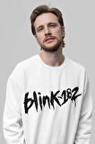 Tasarım Blink-182 Yazılı Unisex Oversize Müzik Grubu Sweatshirt