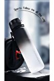 Uzspace Tritan Su Matarası 1000Ml VGN3038 Siyah Beyaz