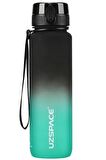 Uzspace Tritan Su Matarası 1000Ml VGN3038 Siyah Yeşil