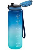 Uzspace Tritan Su Matarası 1000Ml VGN3038 Mavi Yeşil