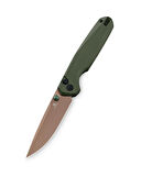 BESTECHMAN VELIX BMK07G: 3.315" 14C28N Çelik Çakı, G10 Sap, Düğme Kilidi, Flipper