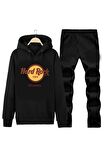 HARD-ROCK KAPÜŞONLU UNISEX HOODIE DESIGN EŞOFMAN TAKIMI