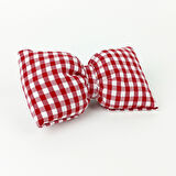 Woodycord  İçi Dolgulu Büyük Boy Pötikareli Fiyonk Otomatik Toka - Bow toka