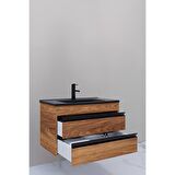 Levante 85 Cm Siyah Lavabolu Alt Modül