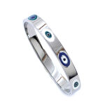 Çelik Kelepçe Bileklik Nazar Boncuklu Model BLZ-521