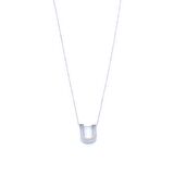 FerizZ 316L Çelik U Harf Kolye 55 cm KLY-555