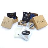 FerizZ 316L Erkek Çelik Bileklik Lacivert Hematit Taşlı Spor Zincir Bileklik EBLK-458