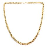 FerizZ Altın Kaplama Kral Zincir Erkek Kolye Bileklik Seti SET-158