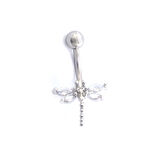 316L Çelik Yusufçuk Model Zirkon Taşlı Piercing  PRC-223