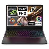 Lenovo Ideapad Gaming 3 82K201XDTX04 Harici Ekran Kartı Nvidia GeForce RTX 3050 Ti 5600H 32 GB DDR4 512 GB 15.6 inç Full HD Freedos Notebook Dizüstü Bilgisayar