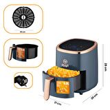 Npo RAF R5007 Yağsız Airfryer Mat Siyah