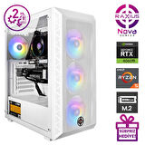 RaXius Nova G2 R5 4060Ti-75F015 Ryzen5 7500F 64GB 1TBSSD RTX4060Ti 8GB W11P Gaming Masaüstü Bilgisayar