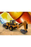 Oyuncak Buldozer Metal Kepçe Çift Taraflı İş Makinası Oyuncak İş Makinesi Bulldozer Kepçe Mini Boy