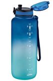 Uzspace Motivasyon Matarası 1500 ml MEGA BÜYÜK BOY Çift Renk 8 Farklı Renk 