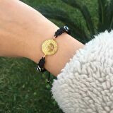 FerizZ Altın Kaplama İpli Çeyrek Altın Bileklik