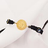 FerizZ Altın Kaplama İpli Çeyrek Altın Bileklik