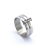 Çelik Alyans Yüzük Bombeli YZK-296