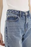 DeFacto Straight Wide Yüksek Bel Geniş Paça Uzun Jean Pantolon D7979AX25SPNM28