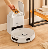 Homend Alex Laser Power 1289H Toz Hazneli Moplu Halı Tanıyan Beyaz Robot Süpürge