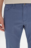 Slim Fit Dar Kesim 5 Cep Armürlü Esnek Pantolon