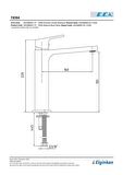 E.C.A Tiera Orta Boy Lavabo Bataryası 102188003