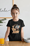 Tom And Jerry Baskılı Unisex Çizgi Film Çocuk Tişört (1-12 YAŞ)