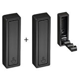 Microcase Çinko Kaplama Bas Açıl Pratik Askılık Anahtar Şapka Eşya Havlu vb Askılık - GRİ AL5181 2 ADET