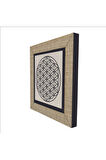 Yaşam Çiçeği Deseni Baskılı MDF Magnet 7X7