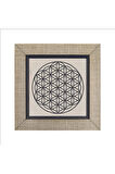 Yaşam Çiçeği Deseni Baskılı MDF Magnet 7X7