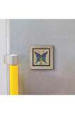 Kelebek Deseni Baskılı MDF Magnet 7X7