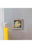 İtalyan Deseni Baskılı MDF Magnet 7X7