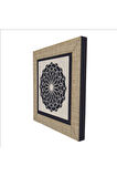 Rumi Desen Baskılı MDF Magnet 7X7 Bej