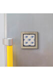 Hollanda Deseni Baskılı MDF Magnet 7X7
