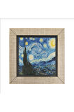 Yıldızlı Gece Vincent Van Gogh, 1889 Baskılı Mdf Magnetkrg-135buzdolabı Süsü