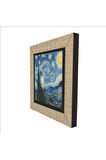 Yıldızlı Gece Vincent Van Gogh, 1889 Baskılı Mdf Magnetkrg-135buzdolabı Süsü