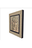 Baş Etüdü (Leonardo Da Vinci) Baskılı MDF Magnet 7X7
