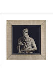 Musa'nın Hükmü Heykeli (Heykeltıraş: Michelangelo) Baskılı MDF Magnet 7X7