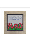 Hollanda Lale Görseli Baskılı MDF Magnet 7X7